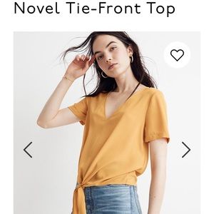 Made well novel tie front xxs